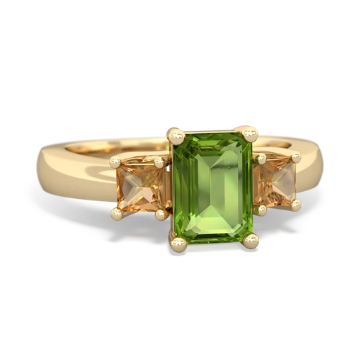 peridot-citrine timeless ring