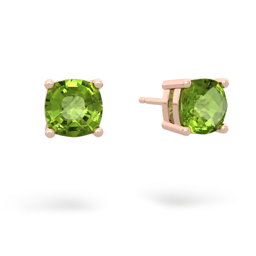 peridot stud earrings