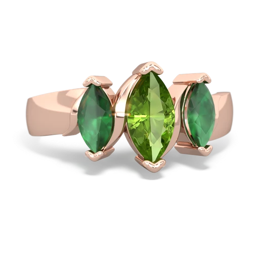 peridot-emerald keepsake ring