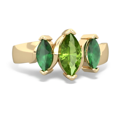 peridot-emerald keepsake ring