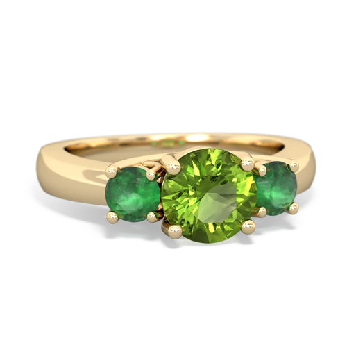 peridot-emerald timeless ring