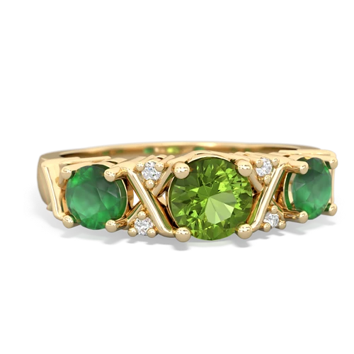 peridot-emerald timeless ring