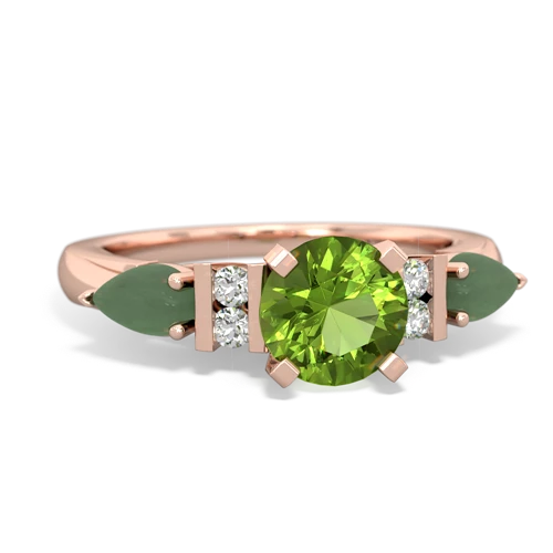 peridot-jade engagement ring