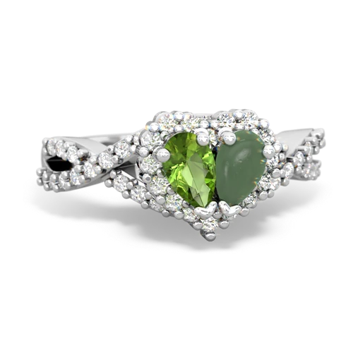 peridot-jade engagement ring