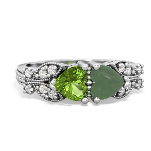 peridot-jade keepsake butterfly ring