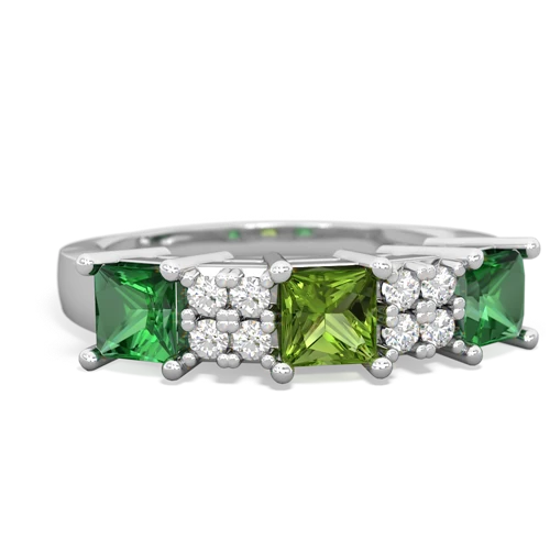 peridot-lab emerald timeless ring