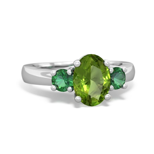 peridot-lab emerald timeless ring