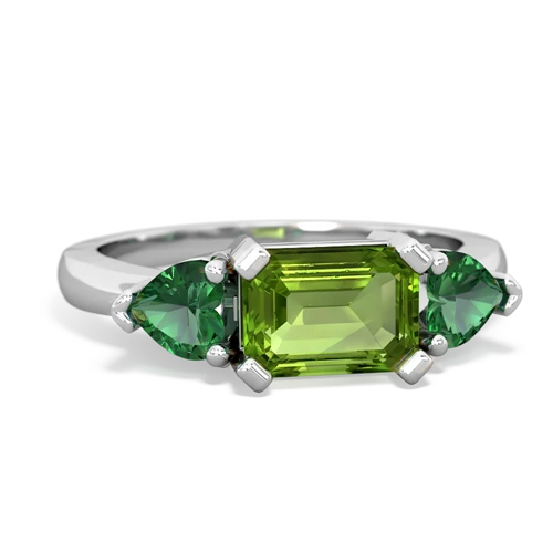 peridot-lab emerald timeless ring