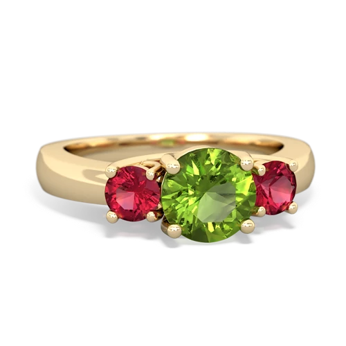 peridot-lab ruby timeless ring