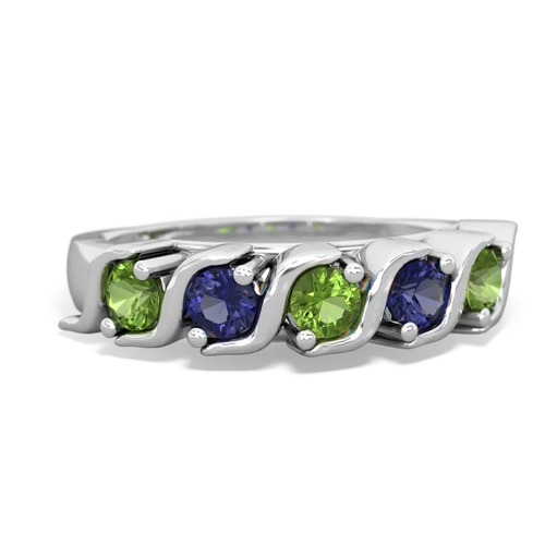 peridot-lab sapphire timeless ring