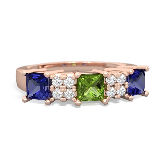 peridot-lab sapphire timeless ring