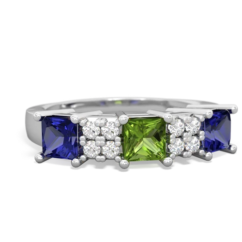 peridot-lab sapphire timeless ring