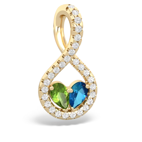 peridot-london topaz pave twist pendant