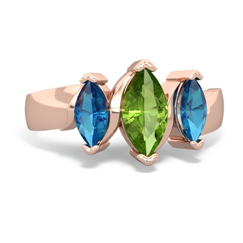 peridot-london topaz keepsake ring