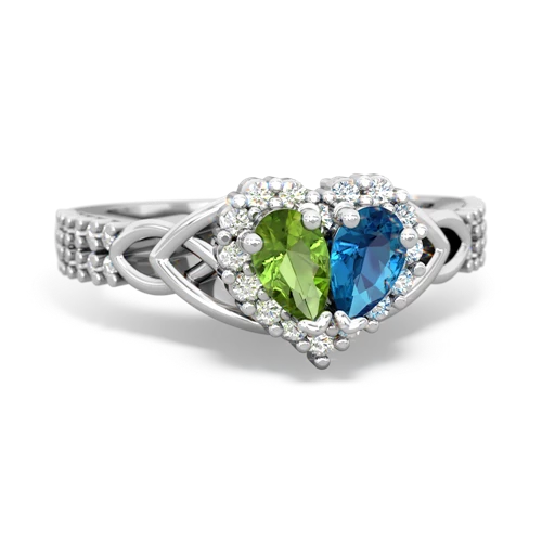 peridot-london topaz keepsake engagement ring