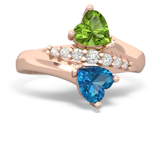 peridot-london topaz modern ring