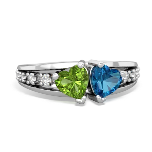 peridot-london topaz modern ring