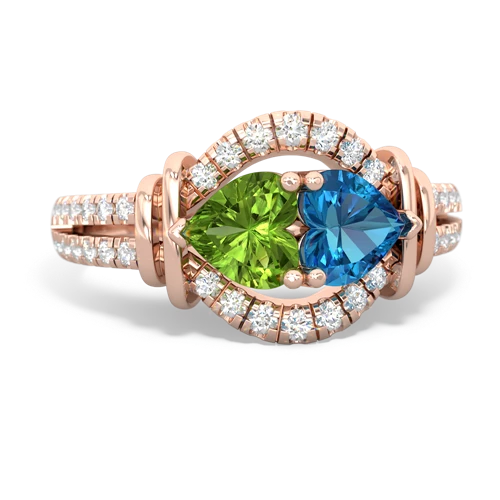 peridot-london topaz pave keepsake ring