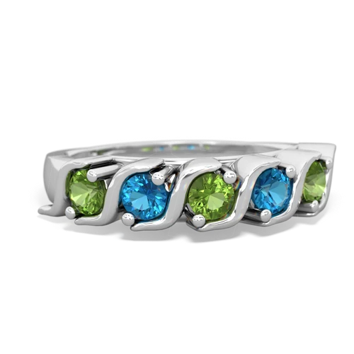 peridot-london topaz timeless ring