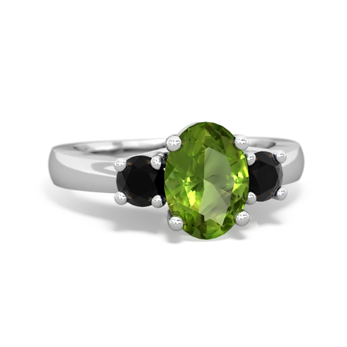 peridot-onyx timeless ring