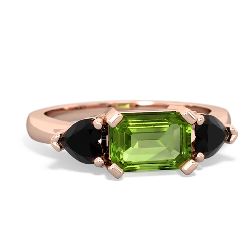 peridot-onyx timeless ring