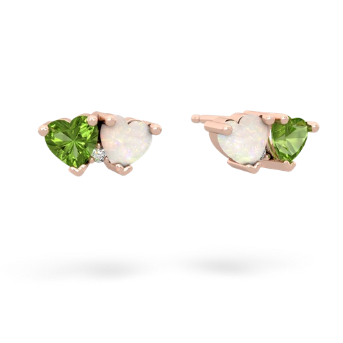 peridot-opal  earrings