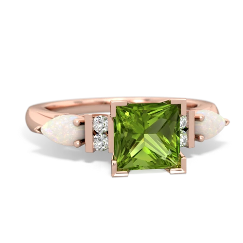 peridot-opal engagement ring