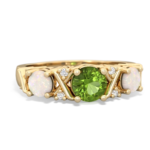 peridot-opal timeless ring