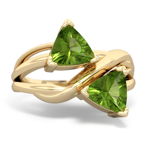 peridot-peridot filligree ring