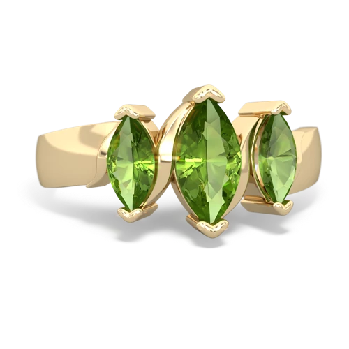 peridot-lab emerald keepsake ring
