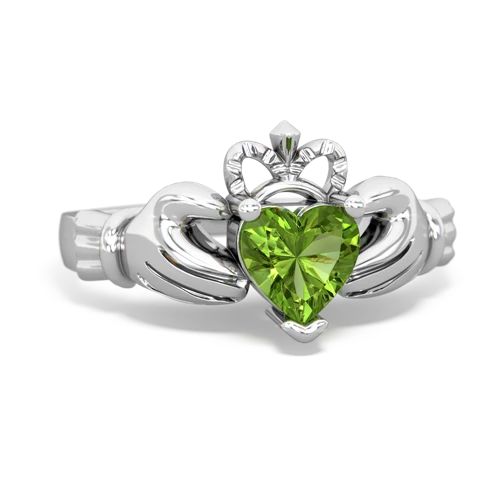 peridot claddagh ring