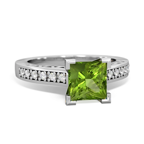 peridot engagement ring