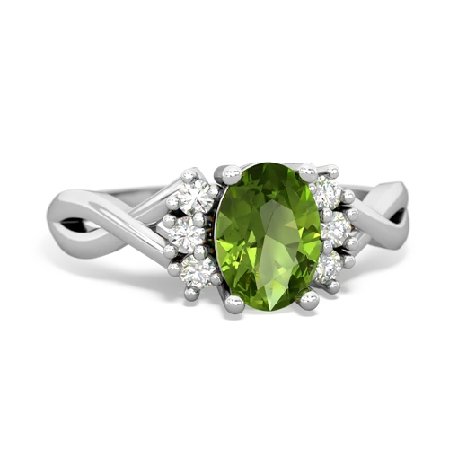 peridot filligree ring