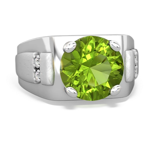 Peridot Engagement Ring with Authentic Meteorite | Jewelry by Johan -  Jewelry by Johan