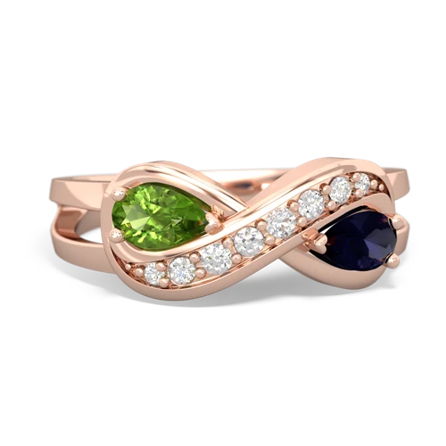 Peridot Sapphire Rings in 14K Gold | JewelsForMe