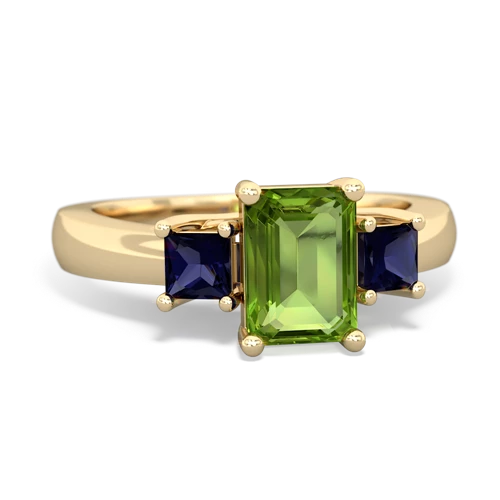 peridot-sapphire timeless ring