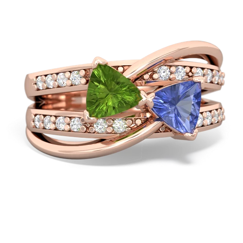 peridot-tanzanite couture ring