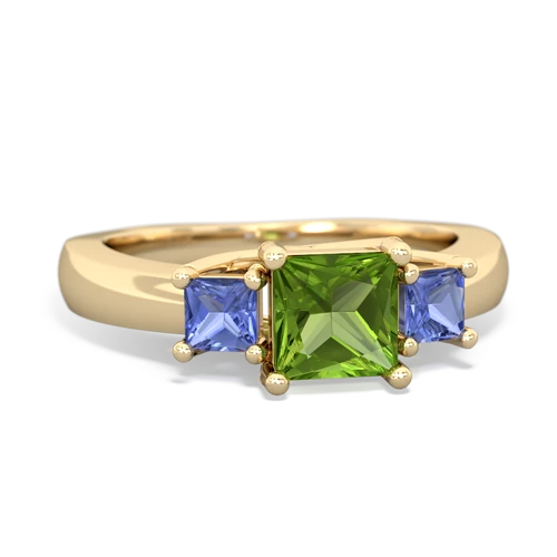 peridot-tanzanite timeless ring