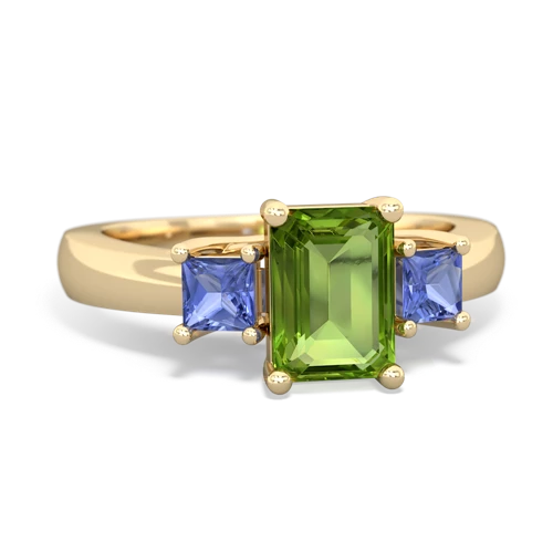 peridot-tanzanite timeless ring