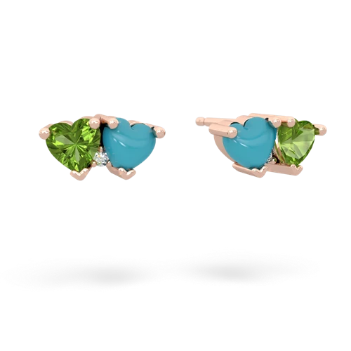 peridot-turquoise  earrings