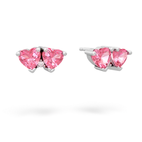 pink sapphire-pink sapphire  earrings