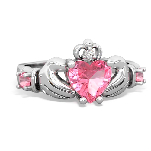 garnet-london topaz claddagh ring