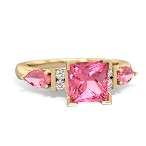 pink sapphire-alexandrite engagement ring