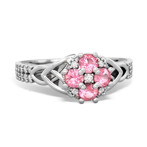 pink sapphire-pink sapphire engagement ring