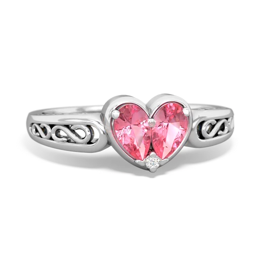 pink sapphire-pink sapphire filligree ring