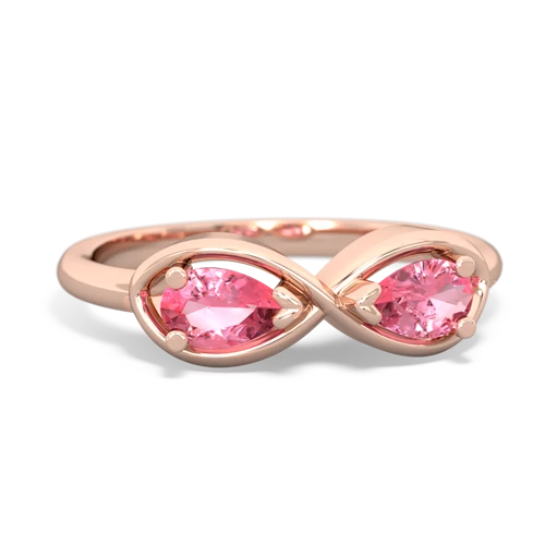 pink sapphire-pink sapphire infinity ring