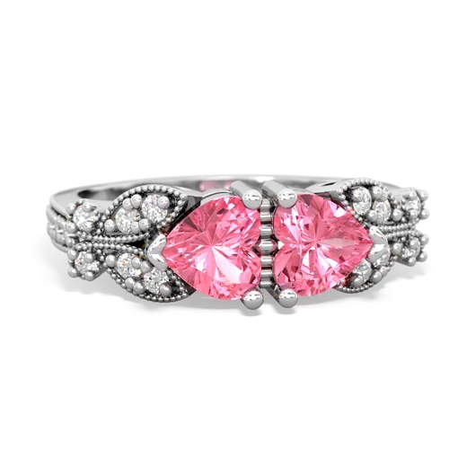 pink sapphire-pink sapphire keepsake butterfly ring