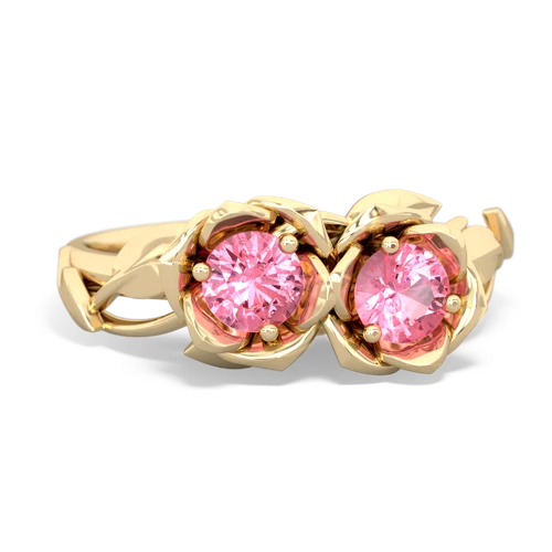 pink sapphire-pink sapphire roses ring