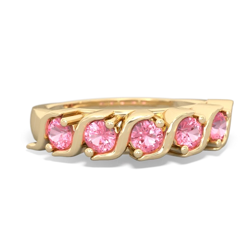 pink sapphire-pink sapphire timeless ring