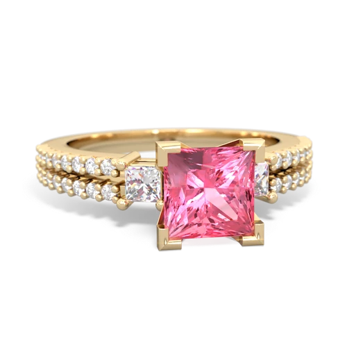 pink sapphire engagement ring